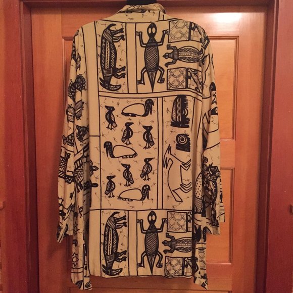 HillTribe Jacket and Capri Suit - Black + Tan - Picture 2 of 10